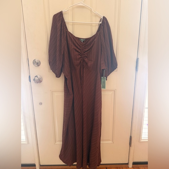 Terra & Sky Dresses & Skirts - Elegant Brown Maxi Dress